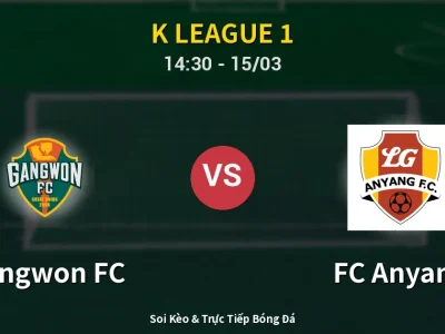 Kết Quả: Gangwon FC 1-1 FC Anyang – Highlight & Bàn Thắng | K League 1