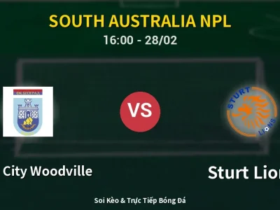 Soi Kèo White City Woodville vs Sturt Lions – 16:00 28/02 | Nhận Định, Dự Đoán Tỷ Số