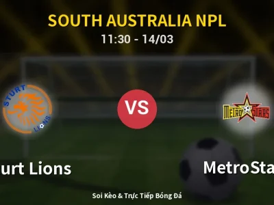 Kết Quả: Sturt Lions 0-1 MetroStars – Highlight & Bàn Thắng | South Australia NPL