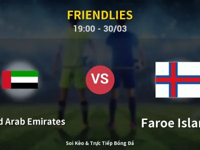 Soi Kèo United Arab Emirates vs Faroe Islands – 19:00 30/03 | Nhận Định, Dự Đoán Tỷ Số