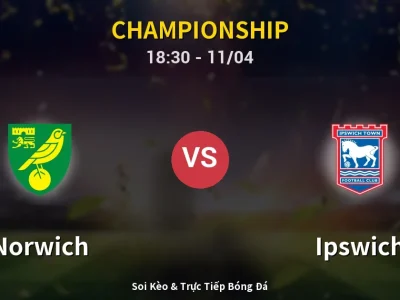 Soi Kèo Norwich vs Ipswich – 18:30 11/04 | Nhận Định, Dự Đoán Tỷ Số