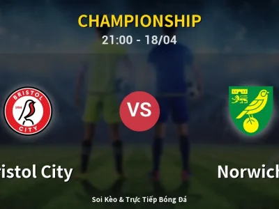 Soi Kèo Bristol City vs Norwich – 21:00 18/04 | Nhận Định, Dự Đoán Tỷ Số