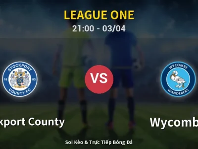 🔴 Trực Tiếp: Stockport County 3-0 Wycombe – Link Xem League One (Full HD)