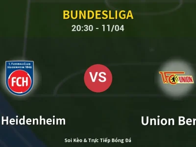 Soi Kèo 1. FC Heidenheim vs Union Berlin – 20:30 11/04 | Nhận Định, Dự Đoán Tỷ Số