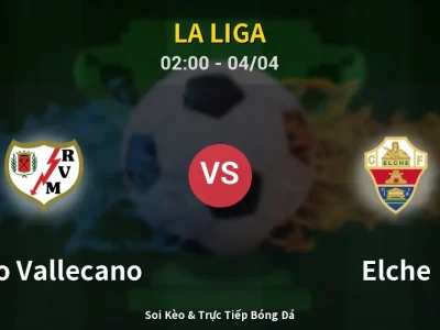 Kết Quả: Rayo Vallecano 1-0 Elche – Highlight & Bàn Thắng | La Liga