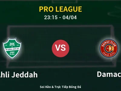 Soi Kèo Al-Ahli Jeddah vs Damac – 23:15 04/04 | Nhận Định, Dự Đoán Tỷ Số