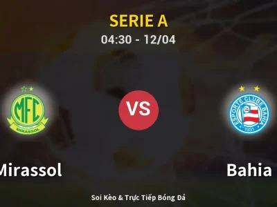 Kết Quả: Mirassol 1-2 Bahia – Highlight & Bàn Thắng | Serie A