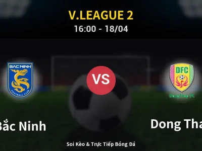 🔴 Trực Tiếp: Bắc Ninh 0-0 Dong Thap – Link Xem V.League 2 (Full HD)