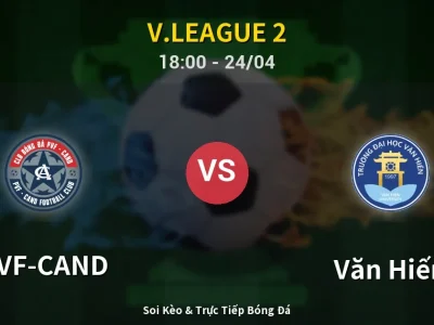 Soi Kèo PVF-CAND vs Văn Hiến – 18:00 24/04 | Nhận Định, Dự Đoán Tỷ Số