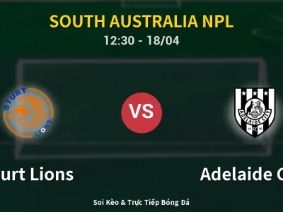 Soi Kèo Sturt Lions vs Adelaide City – 12:30 18/04 | Nhận Định, Dự Đoán Tỷ Số