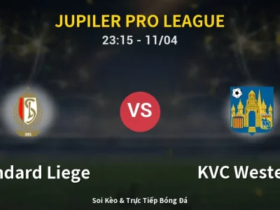 Soi Kèo Standard Liege vs KVC Westerlo – 23:15 11/04 | Nhận Định, Dự Đoán Tỷ Số