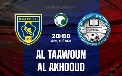 Al Taawoun vs Al Akhdoud: Chủ nhà Top 5 'nghiền nát' đối thủ đáy bảng? | Soi kèo 20h50 30/1 1